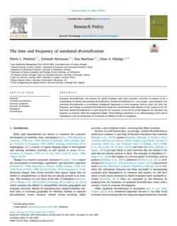 The time and frequency of unrelated diversification